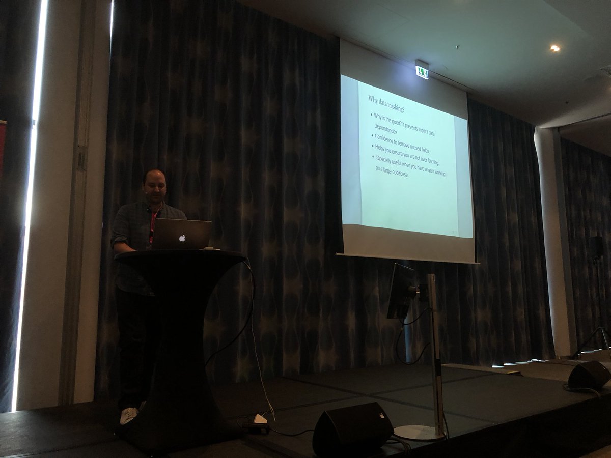 dlschafer's tweet image. Data masking is one of the more subtly valuable features in a GraphQL client - without it, it’s easy to accidentally couple and overfetch. Great overview by Rob Richard at @graphqleu on how it works in #relayjs.