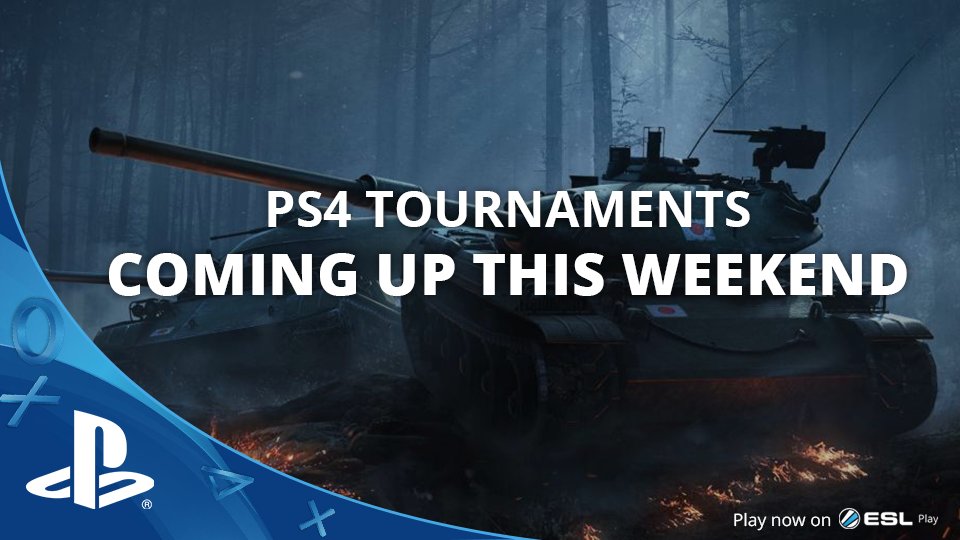 We're proud to announce that our PS4 tournaments are back on track for both Europe and North America region.

Please visit the tournament events in your PlayStation console or check our portal page: play.eslgaming.com/worldoftanks