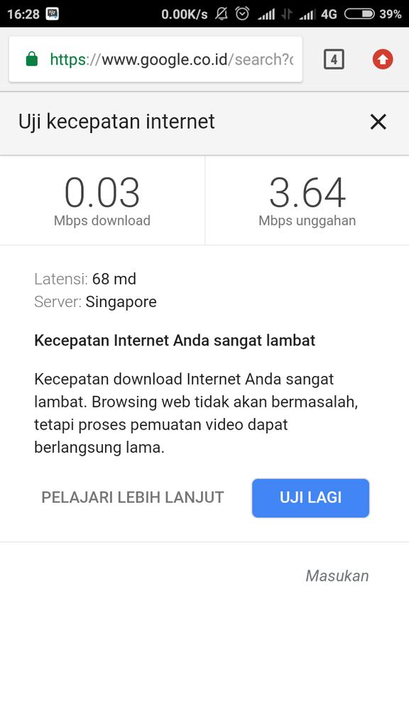 ada apa ini @IndosatCare , download lemot upload cepat, sinyal 4g bagus 4bar, harga internet naik tapi lemot