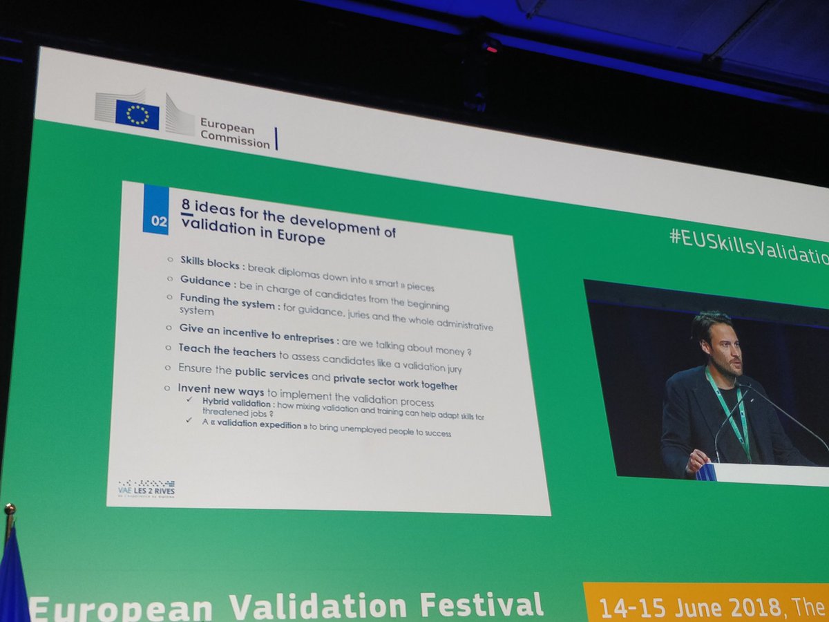 8 ideas that can develop #validationEurope by @VAELes2Rives.Based on the experience of YEUworld with #OpenBadges - #EuropeanBadgesAlliance, we really need to think how #Digitalization and #DigitalTools can support. #EUSkillsValidation #VNFIL