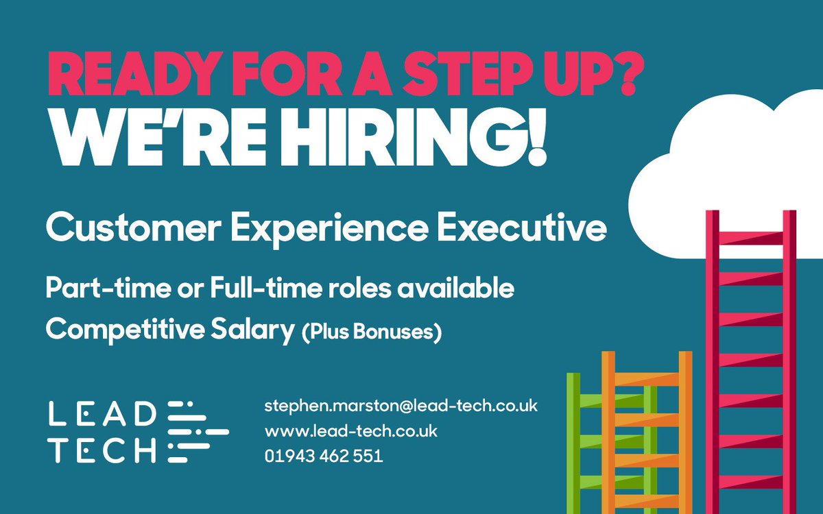 LifeatLeadTech's tweet image. Calling all Customer Services professionals, Lead Tech is looking for you! #lifeatleadtech #jobs #jobvacancy #customerservice #customerexperience #hiringnow #hiring #leeds #leedsjobs #yorkshirejobs #vacancy #leadtech #digital