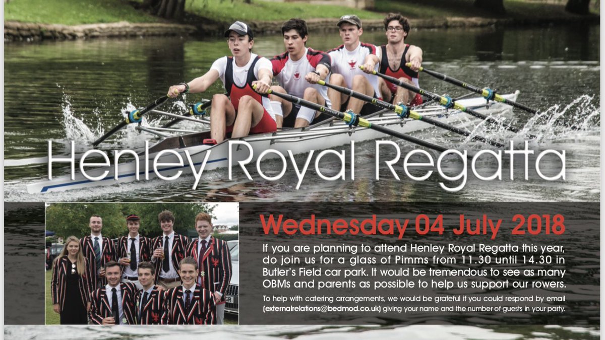 Henley Royal Regatta is only nineteen days away; RSVP using the information below if you wish to attend the drinks and canapés reception.