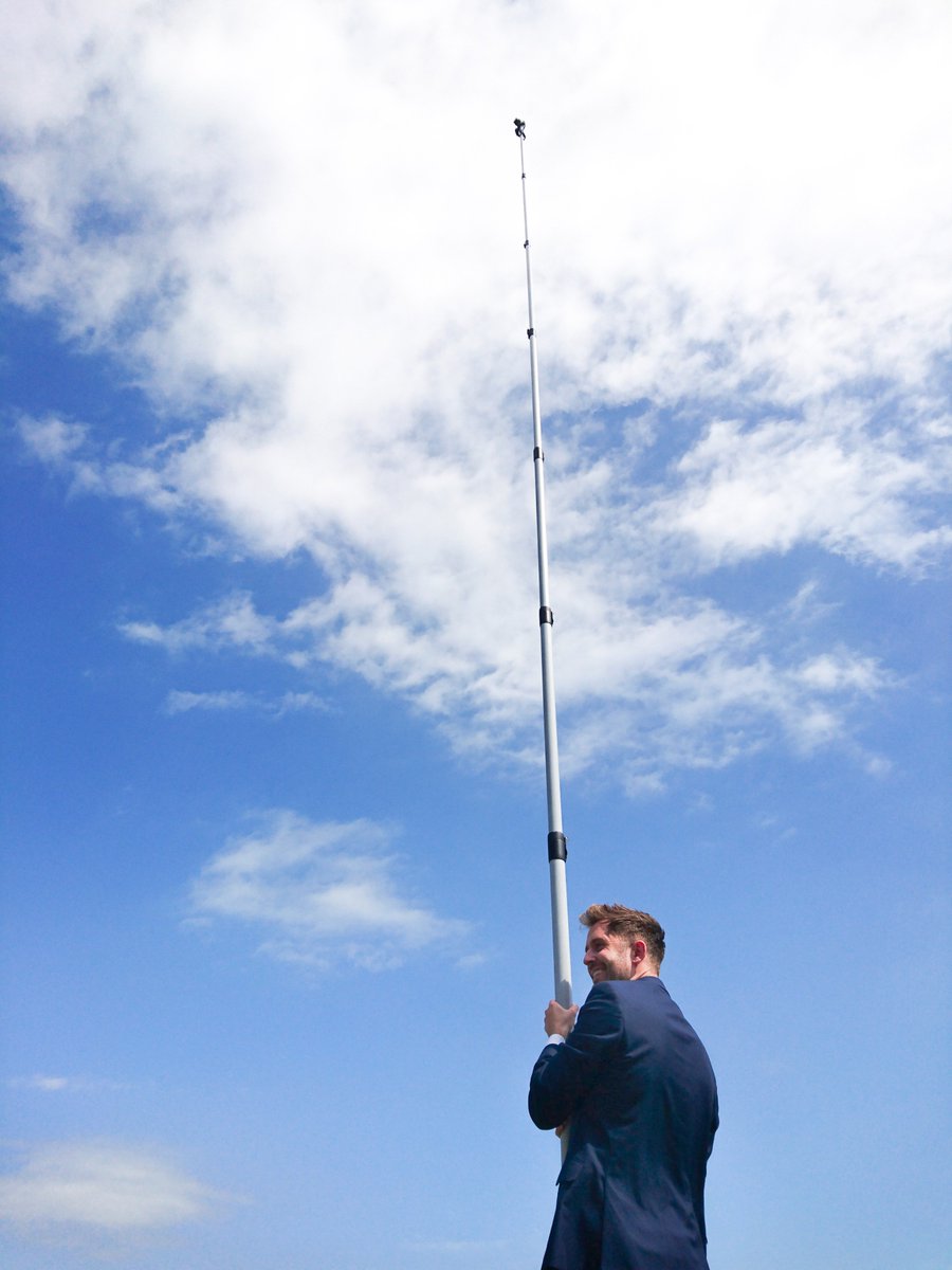 The blue #Brighton #Hove sky &amp; #summersun yesterday made it the ideal time for a bit pole shot training for #HarryMishon
#property #photoshoot  #photooftheday #photography #realestateagent #estateagent #awardwinning #bn3 #bn1