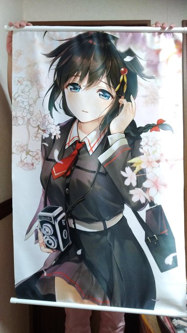 トレ魂に持っていく時雨タペストリーが届きましたー! 