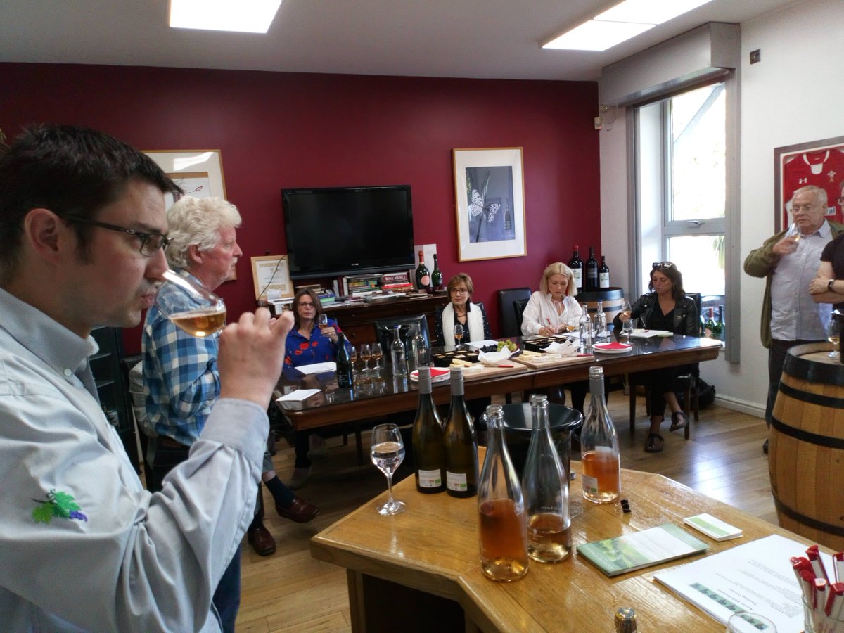 FineWinesCardif's tweet photo. Thanks to Richard Morris and everybody who attended our @Ancrehillestate tasting last night. I think we all agree that these #Welshwines are tasting superb and that the night was a #Triomphe https://t.co/NhiWtUZZpX