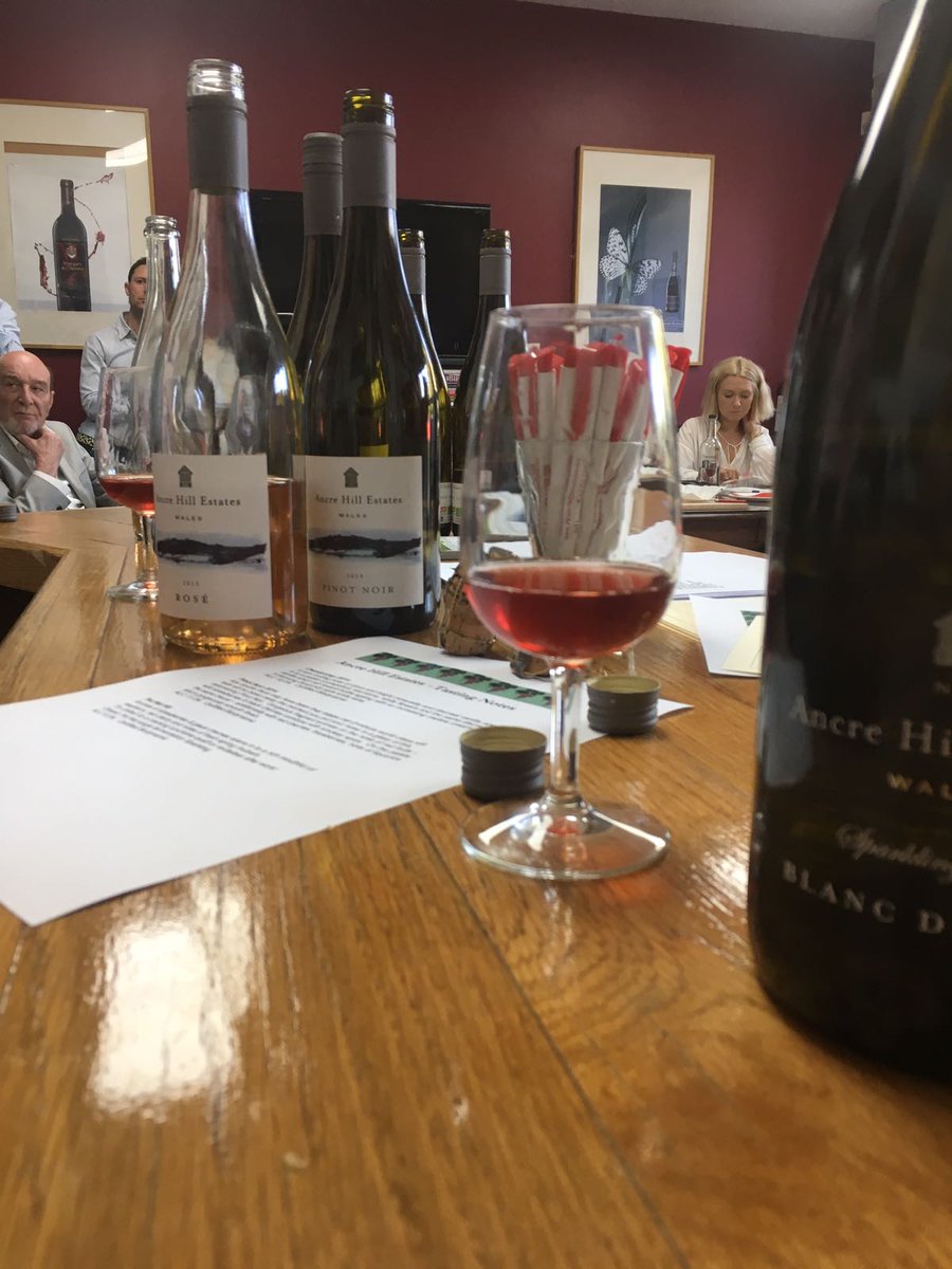 FineWinesCardif's tweet photo. Thanks to Richard Morris and everybody who attended our @Ancrehillestate tasting last night. I think we all agree that these #Welshwines are tasting superb and that the night was a #Triomphe https://t.co/NhiWtUZZpX