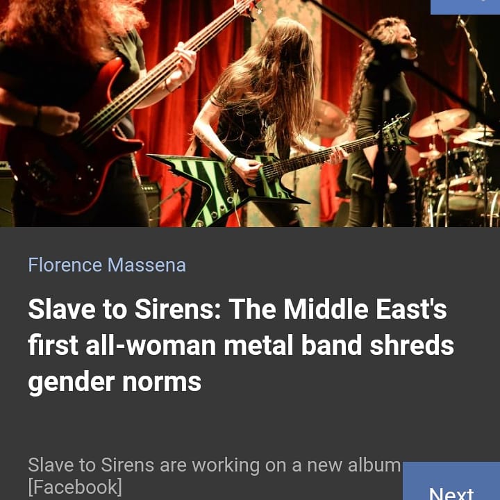 SirensTo's tweet image. Our interview with @alaraby_ar!! Check it out! #slavetosirens #Lebanesebands #Thrashmetal #EP #Deathmetal #WomenEmpowerment #extreme #HEAVYMETAL #News #MiddleEast #thenewarab #Feature #MusicBusiness #Band #Tunecore #Pandora #Itunes #Googleplaylist #Anghami #Napster #Deezer