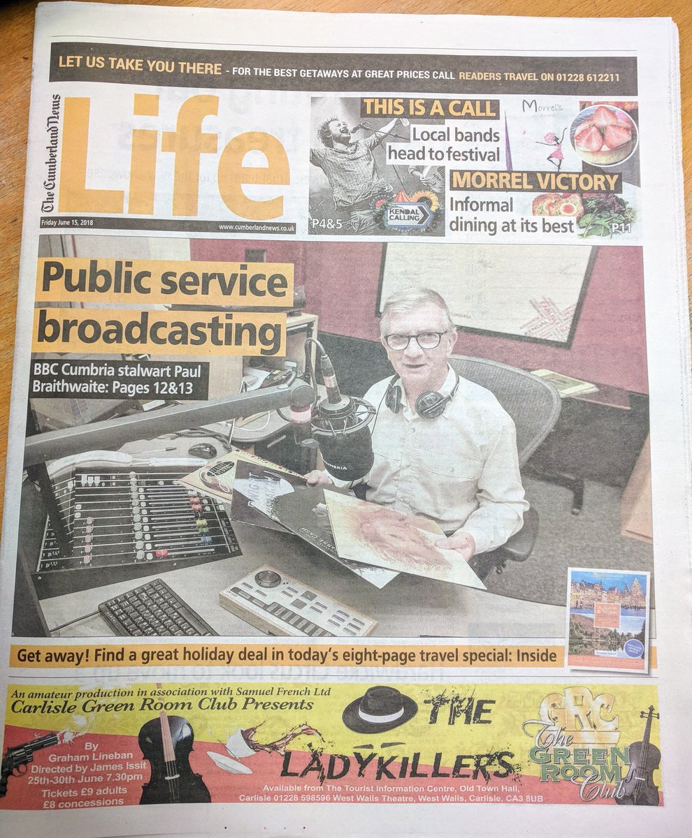 Get the latest copy of #LIFE in #TheCumberlandNews 🙂 #Cumbria
