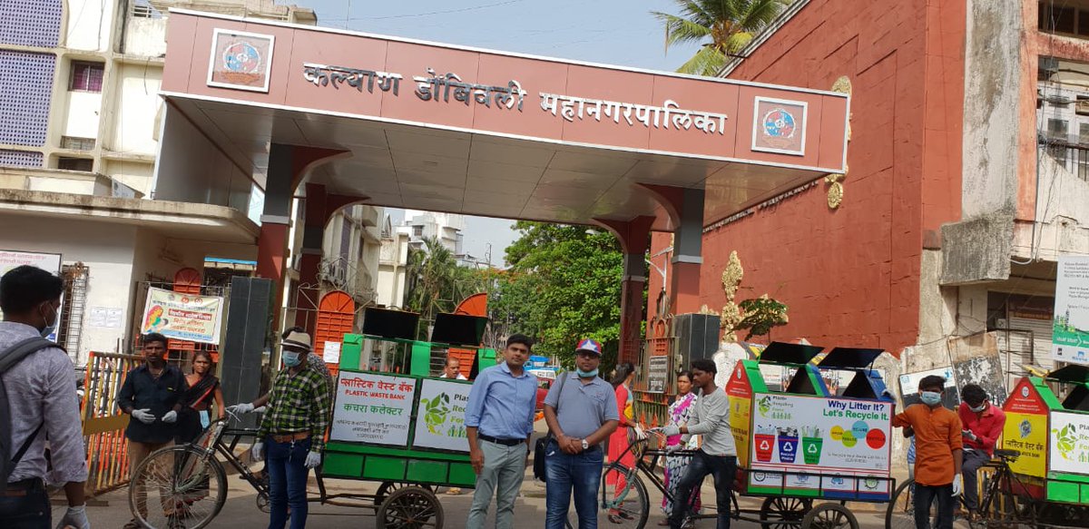 TAIAIndia's tweet photo. Collecting waste on the go! The Plastic Waste Bank Cycles, provided by #TAIA, are helping keep unwanted waste off the streets by making waste disposal bins more accessible to the people.
#BeatPlasticPollution #Wastecycle #wastecollection #recycle https://t.co/RjDIXoNG5L