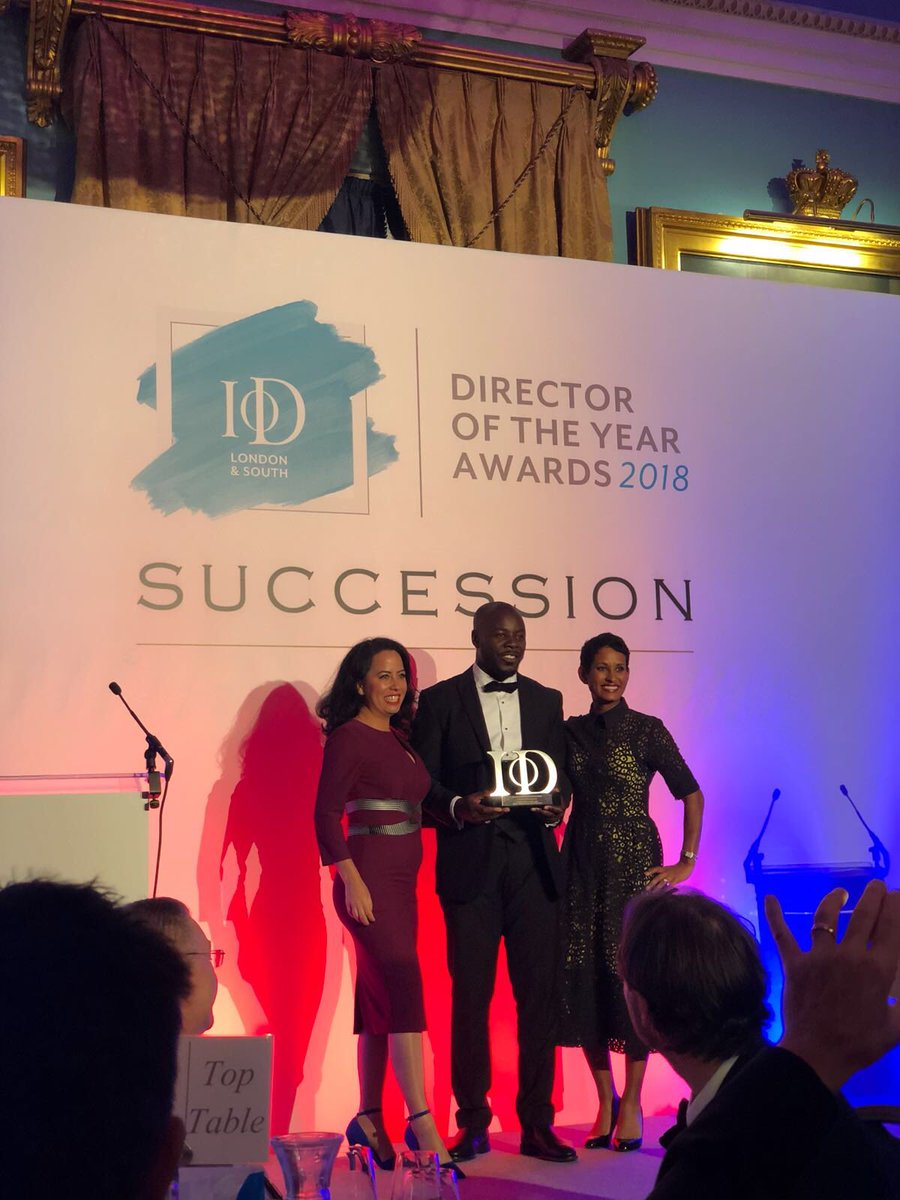 BenjaminAckim's tweet photo. I am truly grateful and totally humbled by the recognition of exceptional leaders and honoured judges in selecting me as a worthy winner of the IoD Director of The Year Award 2018. Congratulations to all the finalists and outstanding winners. @The_IoD @IoDSouth @NisArend https://t.co/279Wb7Q87p