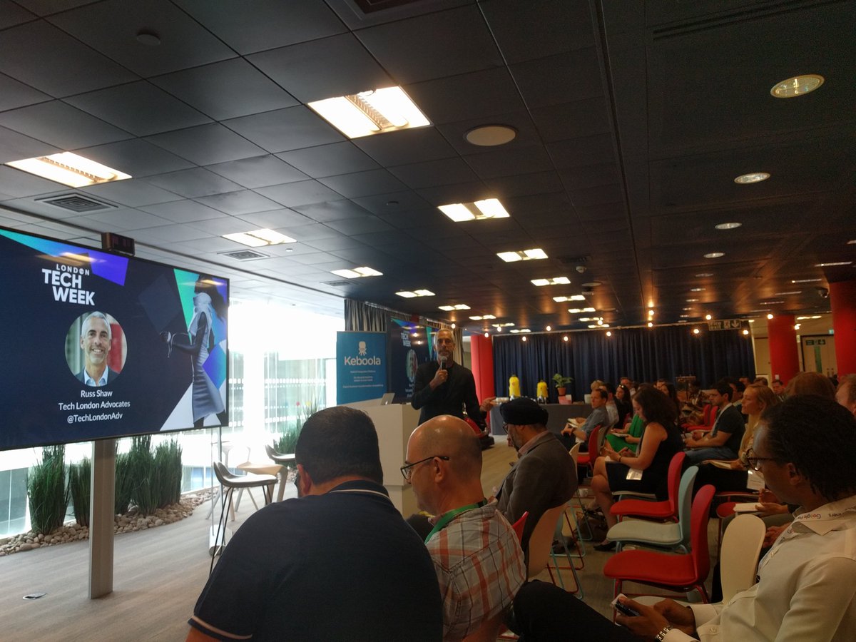 At Data Festival London with <a href="/RussShaw1/">Russ Shaw CBE</a> pumping London's tech scene and especially how we are a global leader in data. #TLA #LTW #DataFestivalLondon