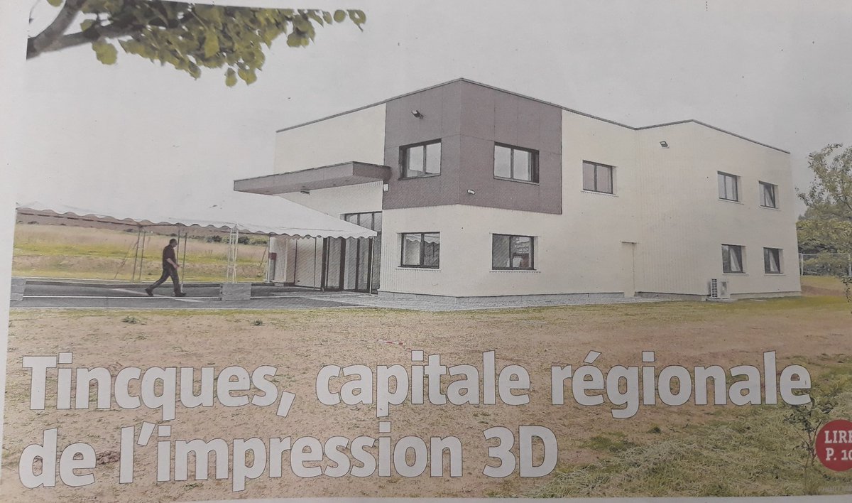 clubimp3D's tweet photo. Inauguration ce jour et demain à Tincques du bâtiment dédié à  l' #impression3d du GIE 3DPartner
À découvrir sur place et dans @lavoixdunord 
https://t.co/QvQWI082Co
#Hautsdefrance #IndustrieDuFutur https://t.co/if1kuBBOJR