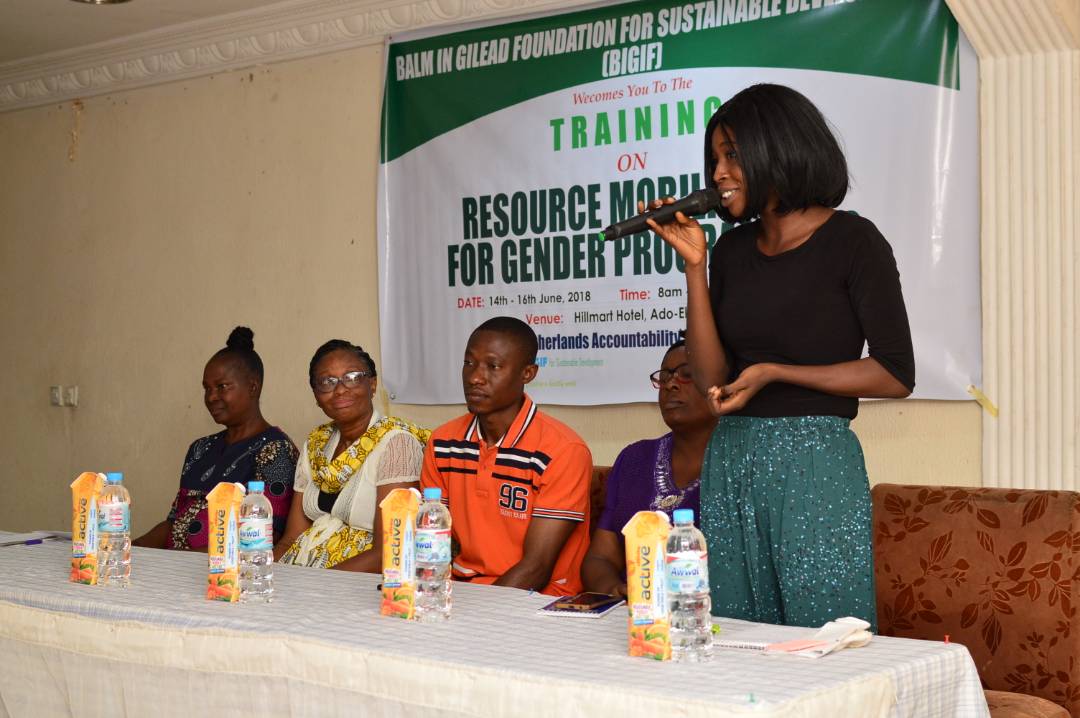 BigifNGO's tweet photo. @BigifNGO led #ResourcesMobilisation for #Gender Programming opening.
@NLinNigeria @centrelsd @SDNNigerDelta @awdf01 @CDDWestAfrica @OSIWA1 @UNDPNigeria @UNFPANigeria @unwomenNG @USAIDNigeria @Irish_Aid @IRI_Africa @NDIWomen @NEDemocracy @PactNigeria https://t.co/z6fAnYgaKV