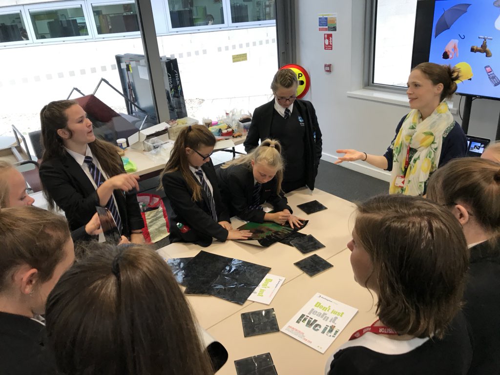 Foundation4Jobs's tweet photo. Great start to our Women in STEM event for schools @StAidansCE developing some smart materials with @durham_uni https://t.co/a4cKvtJBmU