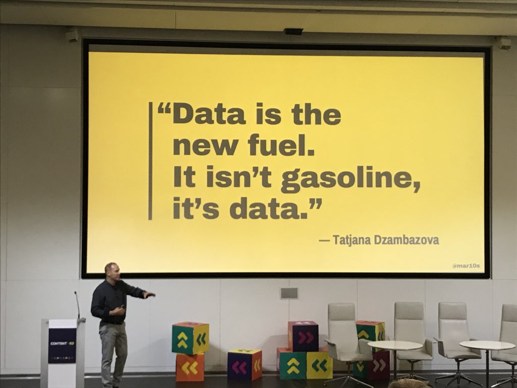 MediaMindsRob's tweet photo. Martin Sickafoose, Purdue University @ContentEdLive sharing his challenges and successes of personalising their uni website, using data and the user to customise their experience, and “making it cool” #ContendEd18 https://t.co/EfduUOZAtF