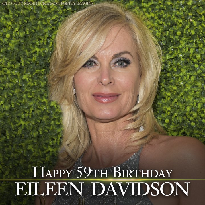 Happy Birthday to soap opera and reality TV star Eileen Davidson.  She turns 59 today. 