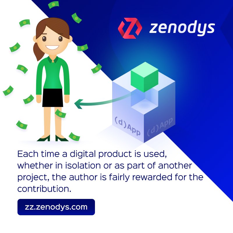 Earn whenever an asset you own is used. More about project on zz.zenodys.com