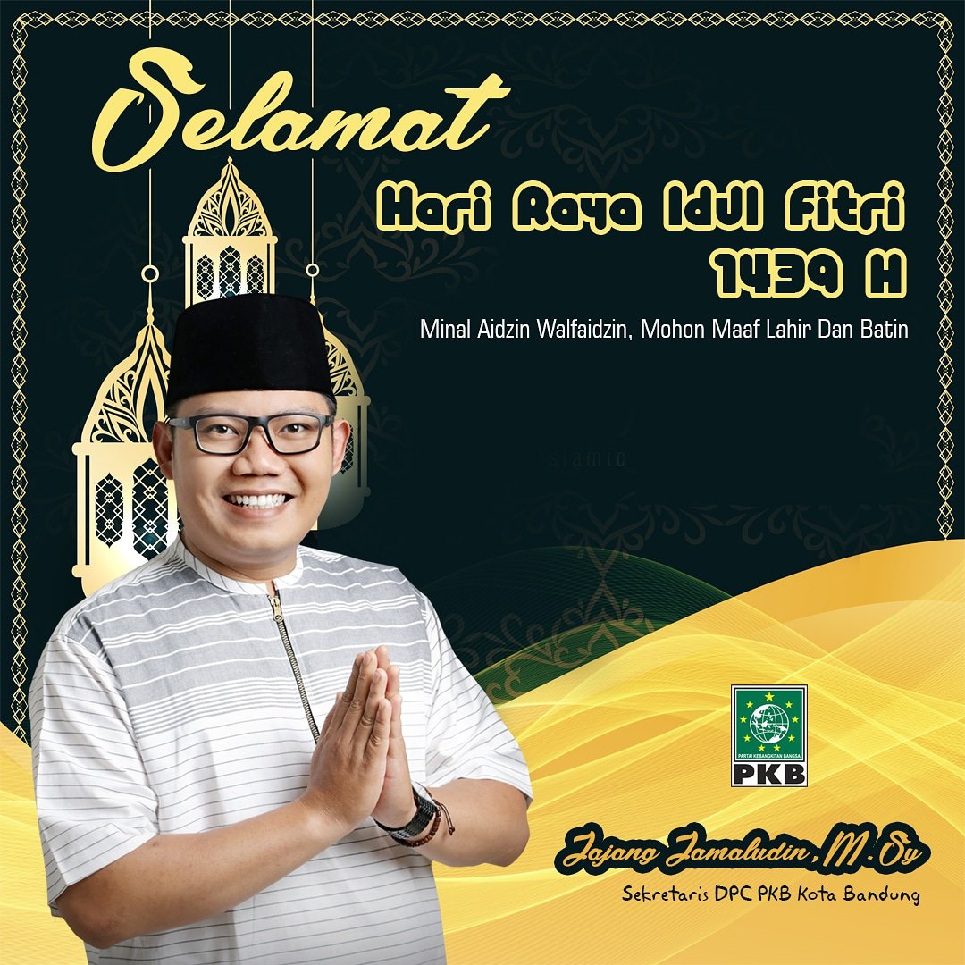 Keluarga Besar DPC PKB Kota Bandung Mengucapkan Mina Aidzin Walfaidzin Mohon Maaf Lahir Dan Batin. 
Sucikan diri bersihkan Hati kembali ke Fitri
<a href="/DPP_PKB/">DPP PKB</a> <a href="/dpwpkbjabar/">DPW PKB JABAR</a> 
#HariRayaIdulFitri