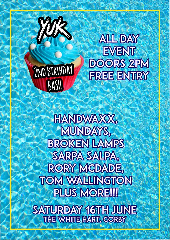 So hyped for @YUK_Corby's all dayer TOMORROW at The White Hart in #Corby! Join us from 2pm with <a href="/SarpaSalpaMusic/">Sarpa Salpa</a>,<a href="/Tom_Wallington/">Tom wallington</a> and more for a free day of live music. Check it outttt: facebook.com/events/1188400…