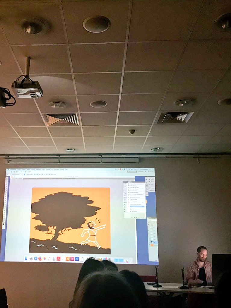 laurebledou's tweet photo. Transe de l’art du #conte augmenté par Flopy et accompagné des #dessin-s en live d’@ErwannSurcouf. Une autre vie pour les superbes aventures d’#Ulysse écrites par @murielleszac et revisitées par #PlaneteMag <3!
#OpenBayard #graphisme #mythologie #Afrique-Monde https://t.co/bv7RqHHf5I
