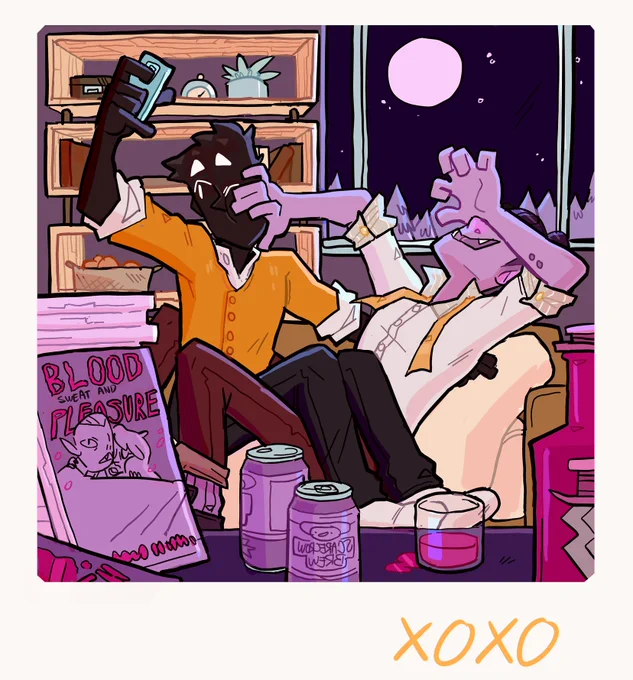 Here's my entry for @monsterprom's #ShipHappens! Selfies are way too mainstream but how can you be mad at Oz? I just love these dorks to bits ❤#monsterprom 