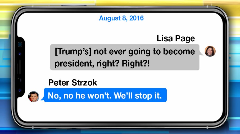 IG REPORT BOMBSHELL: Anti-Trump FBI agent Peter Strzok texted his lover Lisa Page 'we'll stop' Trump from becoming president