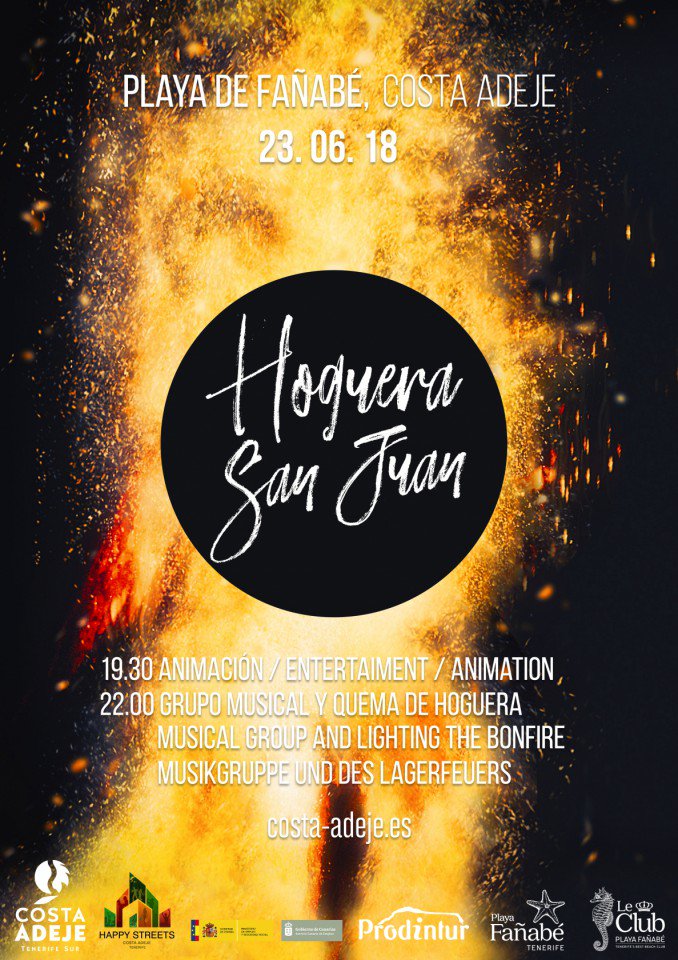 costa_adeje's tweet photo. 🔥🔥El 23 de Junio tienes una cita en Playa Fañabé, con animación, música...  ¡Te esperamos a partir de las 19.30h en la hoguera de San Juan! https://t.co/YLv2Wru3Qg @adeje #costaadeje @ABC_Canarias @diariodeavisos @TeneriFeliz https://t.co/xao0ColiGG
