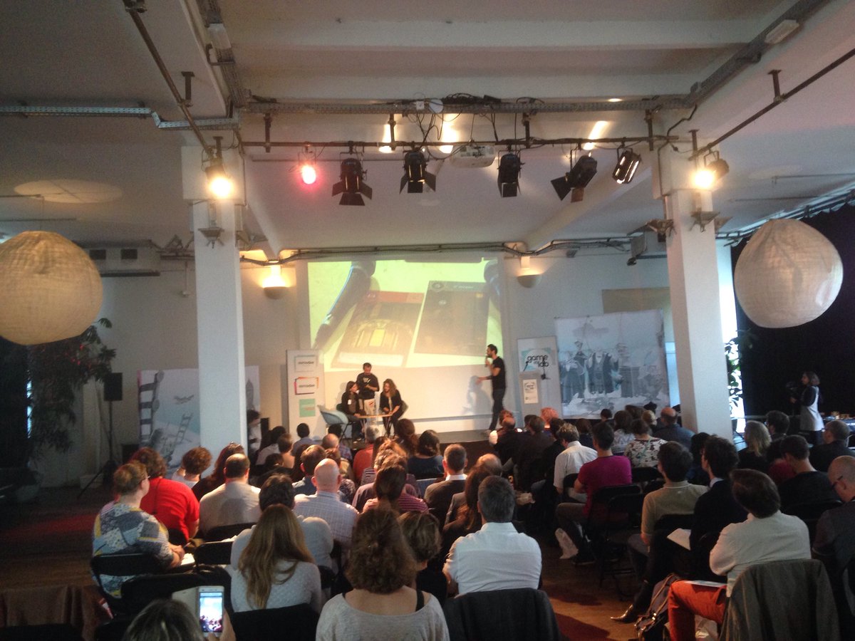 maxencevach2's tweet image. À #GameInLab on joue aussi, Unlock! En live la salle coopère pour résoudre le jeu