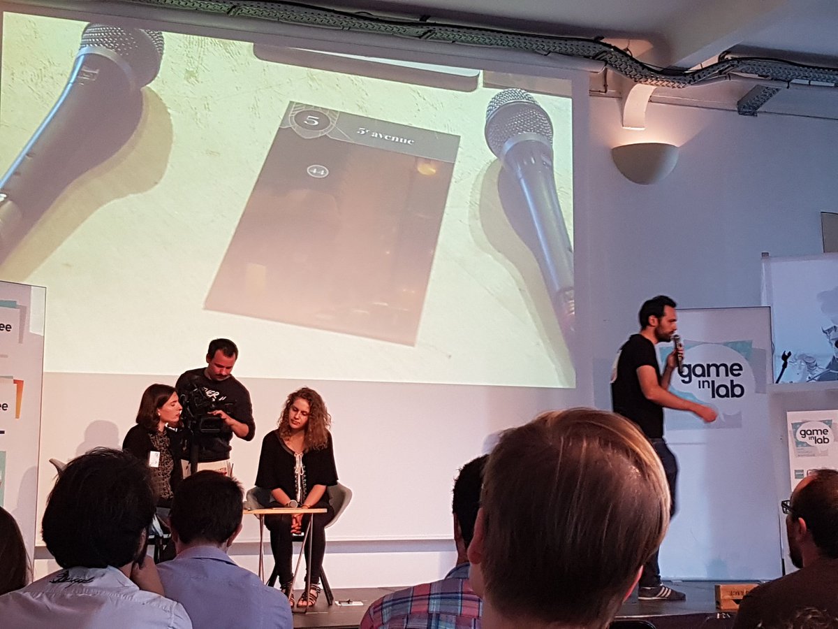 LaureChantepy's tweet image. Test de l&apos;interactivité en live du jeu Unlock  #GameInLab @InnoAlzheimer