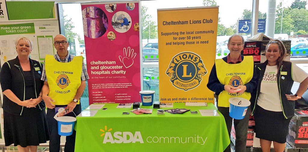 Delighted to welcome <a href="/CheltenhamLions/">Cheltenham Lions</a> #volunteers into store for a #ProstateCancer #Awareness taking care of dad's for #FathersDay #fundraiser in the #cheltenham <a href="/CGHospCharity/">Cheltenham and Gloucester Hospital Charity</a> #support #Local #charities #asda #community
