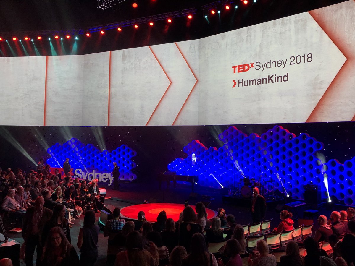 TedX Sydney - loving the theme focused on HumanKind ❤️🤗 inspired by artists, priests, robot experts and more! #TEDxSydney