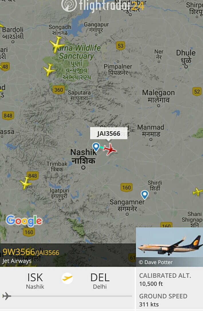 #Nashik to #Delhi <a href="/jetairways/">Jet Airways</a>  starts it's journey 

#FlyHighNashik #NashikNeedAirService