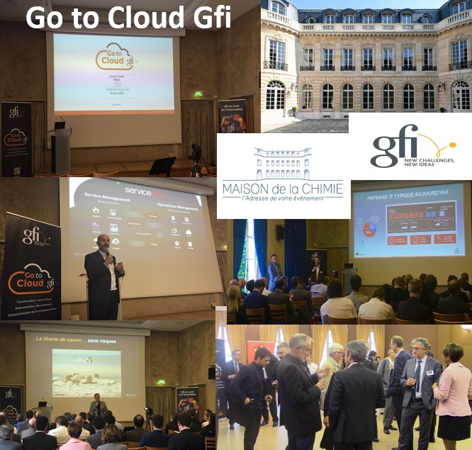 CloudTour Gfi ! Merci à tous les participants et en particulier à Laurent Pulce &amp; Serge Mascarell (CIO&amp;DeputyCIO de Veolia Water Technologies) pour leur témoignage sur la Transformation de l'IT dans le monde du Digital, de l'innovation, du Cloud et du DevOps...powered by GFi !!!