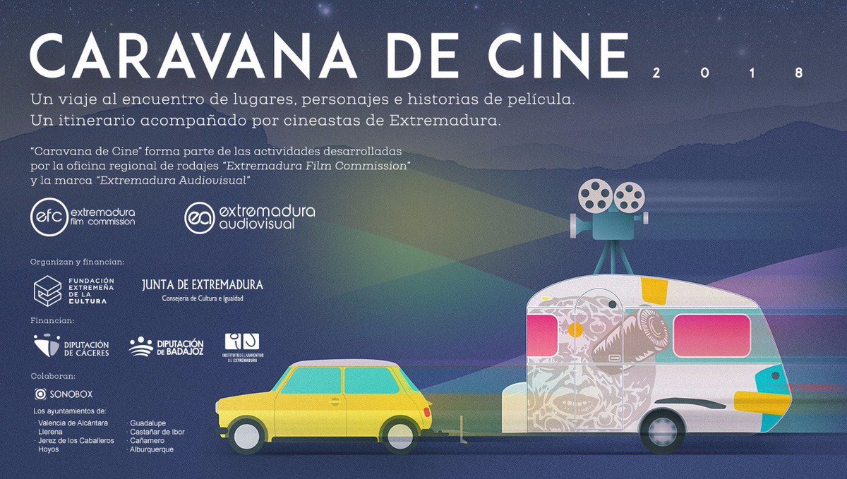 cultura_EXT's tweet photo. ¿Quieres saber más sobre la #CaravanaDeCine 🎞🚎? 
Más información en https://t.co/HVxNFNS0e5
El #RoadMovie del verano para captar el talento y espacios cinematográficos de Extremadura https://t.co/mjHnGMMydO