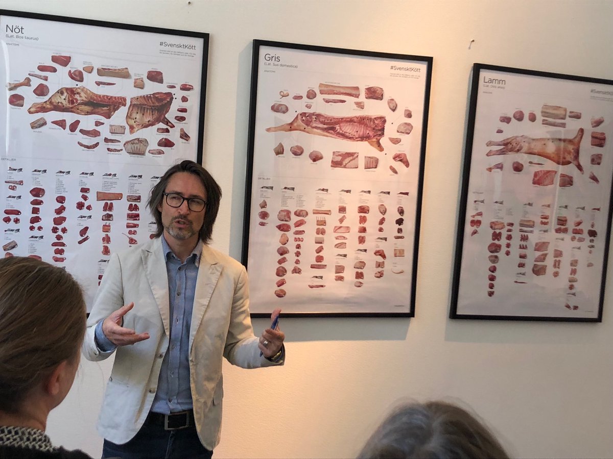 #SvensktKött pressträff med nya spännande styckningsdetaljer. Bästa sättet  att ta vara på hela djuret.