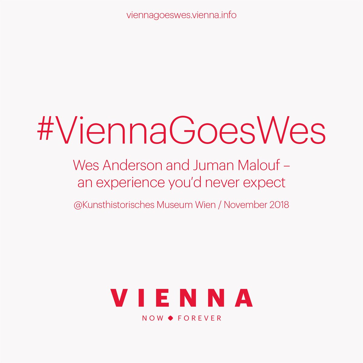 ArtBasel's tweet image. Wes Anderson and Juman Malouf curate an exhibition featuring works from the Kunsthistorisches Museum Vienna’s collection, including Egyptian artifacts, historical musical instruments and more. On view November 2018. Details → viennagoeswes.vienna.info | #ViennaGoesWes