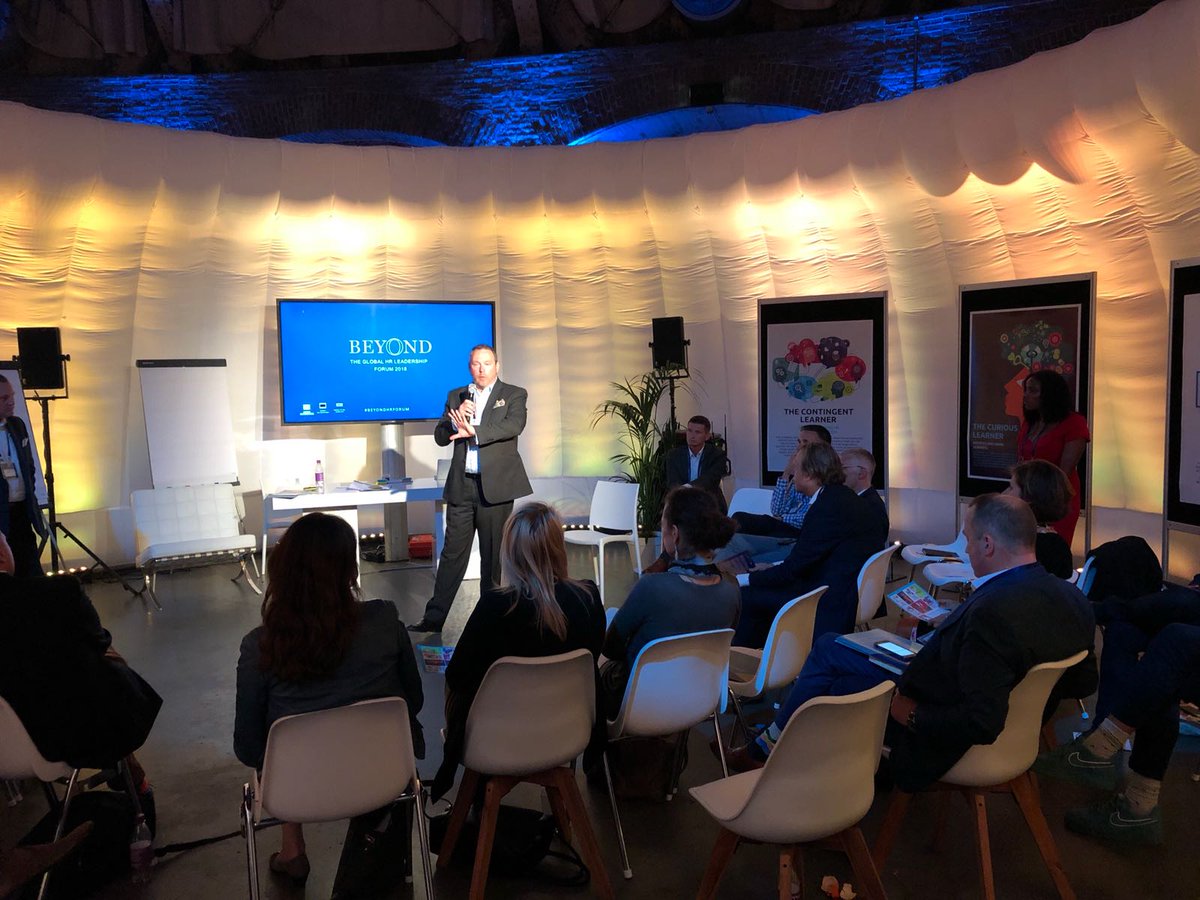 Capgemini's tweet photo. @dlutzenberger in action during our masterclass session @beyondhrforum. For an engaging conversation on #DigitalLearning meet him and @BlackGirlvTech at booth 3 #BeyondHRForum https://t.co/iOFhMlA7If