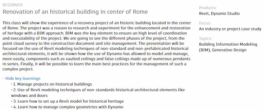 It's time to vote for #AU2018. Here our proposal about #renovation #architecture #historicalbuilding <a href="/AutodeskRevit/">Autodesk Revit</a> <a href="/DynamoBIM/">Dynamo</a> #computationaldesign #heritage <a href="/Roma/">Roma</a> #bim #3Dmodeling #collaboration #pointcloud #3Ddesign #GenerativeDesign
ow.ly/vCi730kvF70