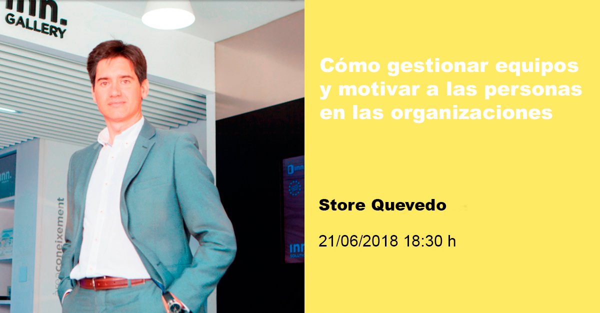 INVITACIÓN: 
El jueves 21 de junio a las 18:30 en Madrid (Glorieta de Quevedo, 3) <a href="/MaldoAndreu/">Andreu Maldonado</a> participará en una nueva jornada de @DialogA_CABK sobre "Cómo gestionar equipos y motivar personas". 
Registra tu asistencia y obtén más información aquí bit.ly/2E8wNvw