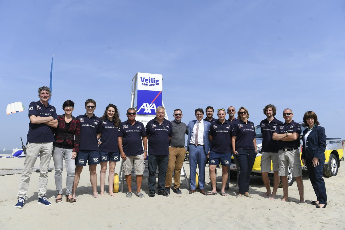 axabelgium's tweet photo. 📢 Baignade en Mer du Nord : la saison de surveillance des zones de baignade autorisées est officiellement ouverte. Merci à tous les sauveteurs présents sur le Côte belge ainsi qu’à notre partenaire @_IKWV 👏 #redderaanzee #strandredders https://t.co/R93qyR7HwS