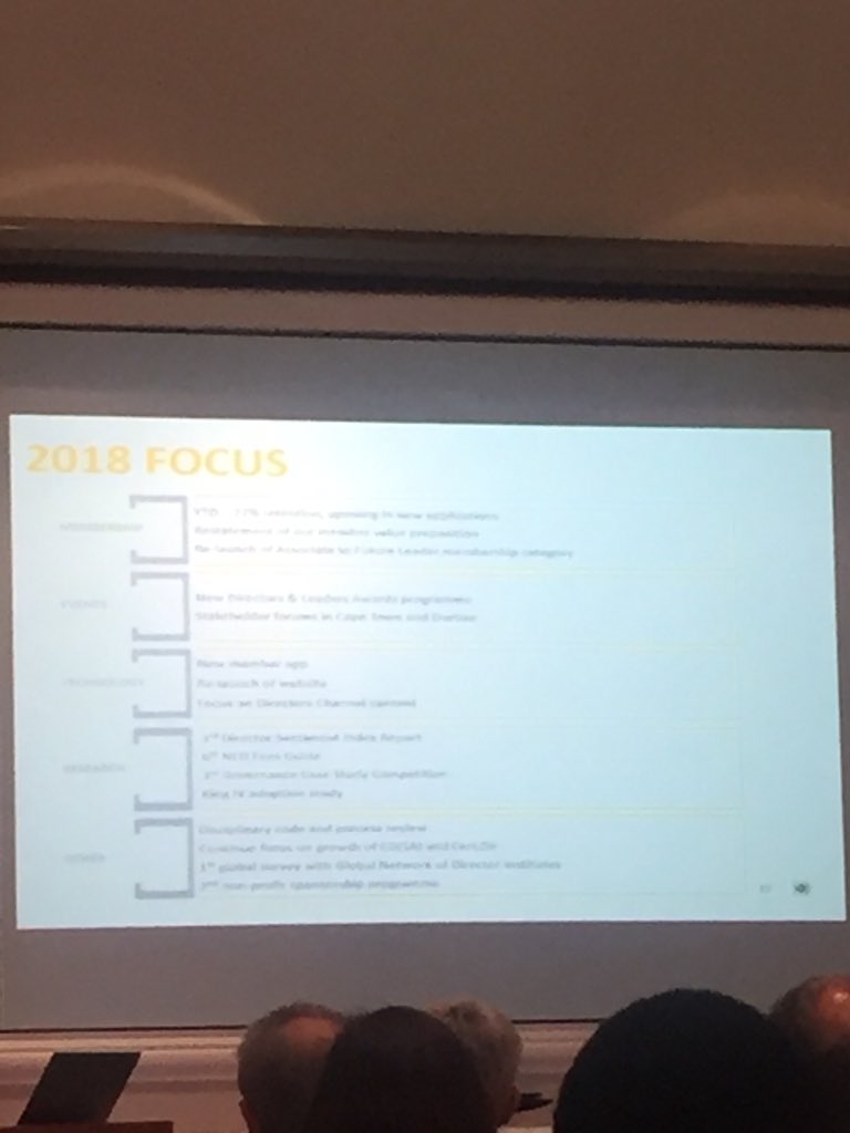 michatwork's tweet photo. Focus for 2018 - research / relaunch of Young Leaders, new member app #@The_IoDSA @angelao28 https://t.co/BmqFJBXfMA