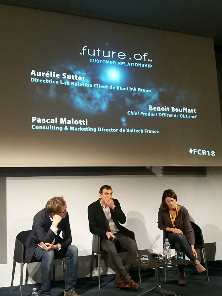 BlueLink_Group's tweet photo. #VocalFirst : Comment une marque peut-elle exister dans un environnement vocal ? Aurélie Sutter, Directrice Lab Relation Client de BlueLink - Benoit Bouffart, Chief Product Officer de https://t.co/tvb81flZL3 - Pascal Malotti, Consulting &amp; Marketing Director de Valtech FR #FCR18 https://t.co/D5HPVFeUqU