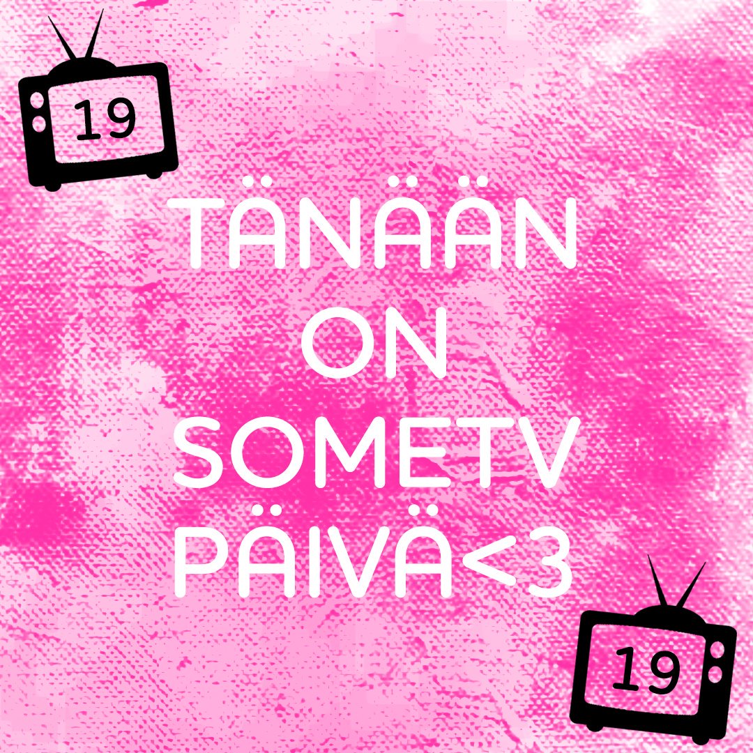 TVSOMEFI's tweet photo. Tänään se alkaa! 😍 Jos sulla ei ole älyä, mitä tulee televisioon, niin kanavaa voi seurata myös https://t.co/N58iMRc709 nettisivuilta! 😍 KELLO 18:00 ALKAEN! Kanavapaikka 19.
#TVSoMe #SoMeTV #Rovio❤️SoMeTV @marmai https://t.co/Z86sH3771Y