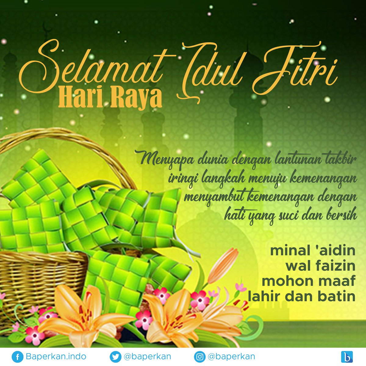 Bangun Persatuan Dan Kesatuan در توییتر Selamat Hari Raya Idul Fitri Menyapa Dunia Dengan Lantunan Takbir Iringi Langkah Menuju Kemenangan Menyambut Kemenangan Dengan Hati Yang Suci Dan Bersih Minal Aidin Wal Faizin