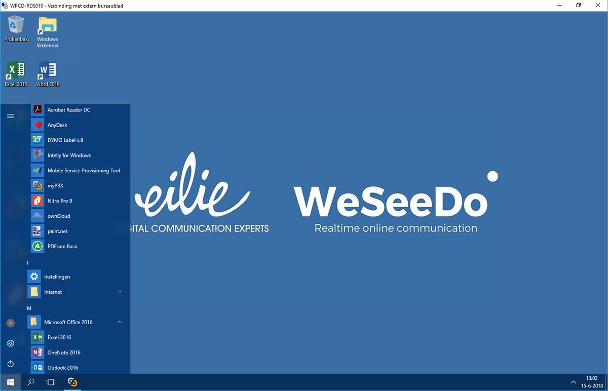 Met trots heten we @eilietelecom en @weseedo van harte welkom als nieuwe klant bij @WerkplekCloud! Ook Eilie Digital Communication Experts en WeSeeDo Realtime Online Communication kiezen voor #veiligheid, #snelheid en #gebruiksgemak.