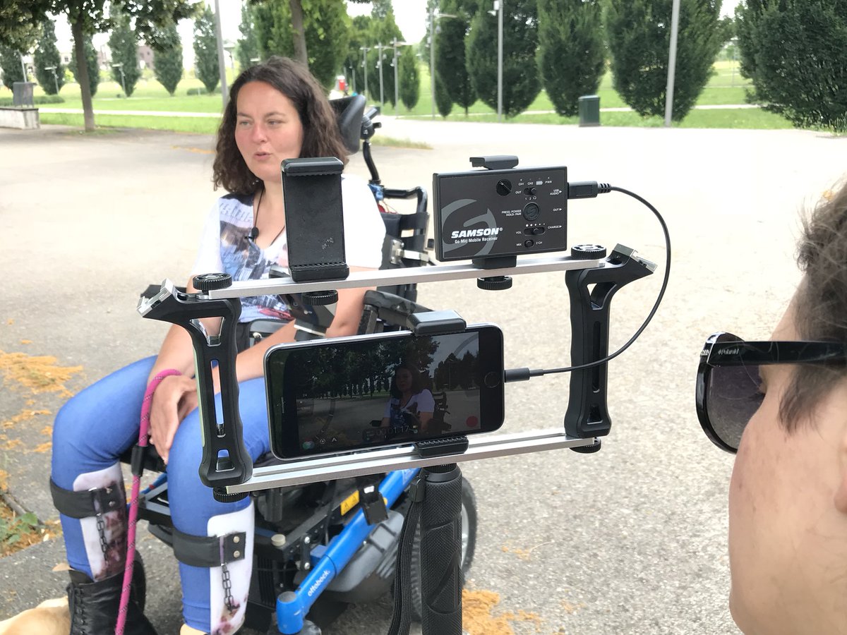 frafacchini's tweet photo. A #totalmojo story with @ElenaInversetti about Ninfa, a woman in wheelchair that is rising up again with an exoskeleton. #Mojo #thisismojo #ItalianMojoStories https://t.co/rbJysahP5x