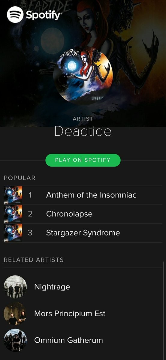 DeadtideMetal's tweet photo. Add #DEADTIDE to your library and play us over and over and over! 🤘
🌙 https://t.co/Rdn6nRvefI🌙
#melodicdeathmetal #melodeath #melodicmetal #metal #metalband #metalbands #metalblade #inflames #amonamarth #soilwork #scarsymmetry #solution45 #insomnium #omniumgatherum https://t.co/3eFu36OWEu