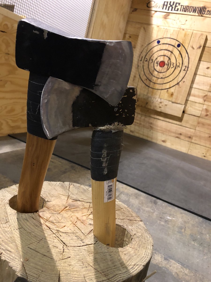 LBlevins121's tweet photo. Hey @ForganySarah and @barrydavistv ~ Can I axe you question? Do you think @AudreyKENS5 can hit the target? We will all see coming up soon on @KENS5 ! #ClassAxeThrowing #kens5eyewitness https://t.co/POcrE87D5q
