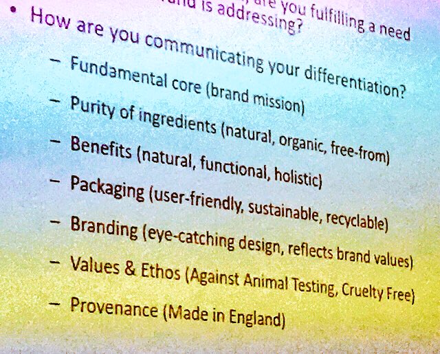 e_nation's tweet photo. Be different! Some great ways to communicate your brand’s differentiation shared by @Samaya_Ayurveda #BeautyExchange https://t.co/j0pvzYzDlc