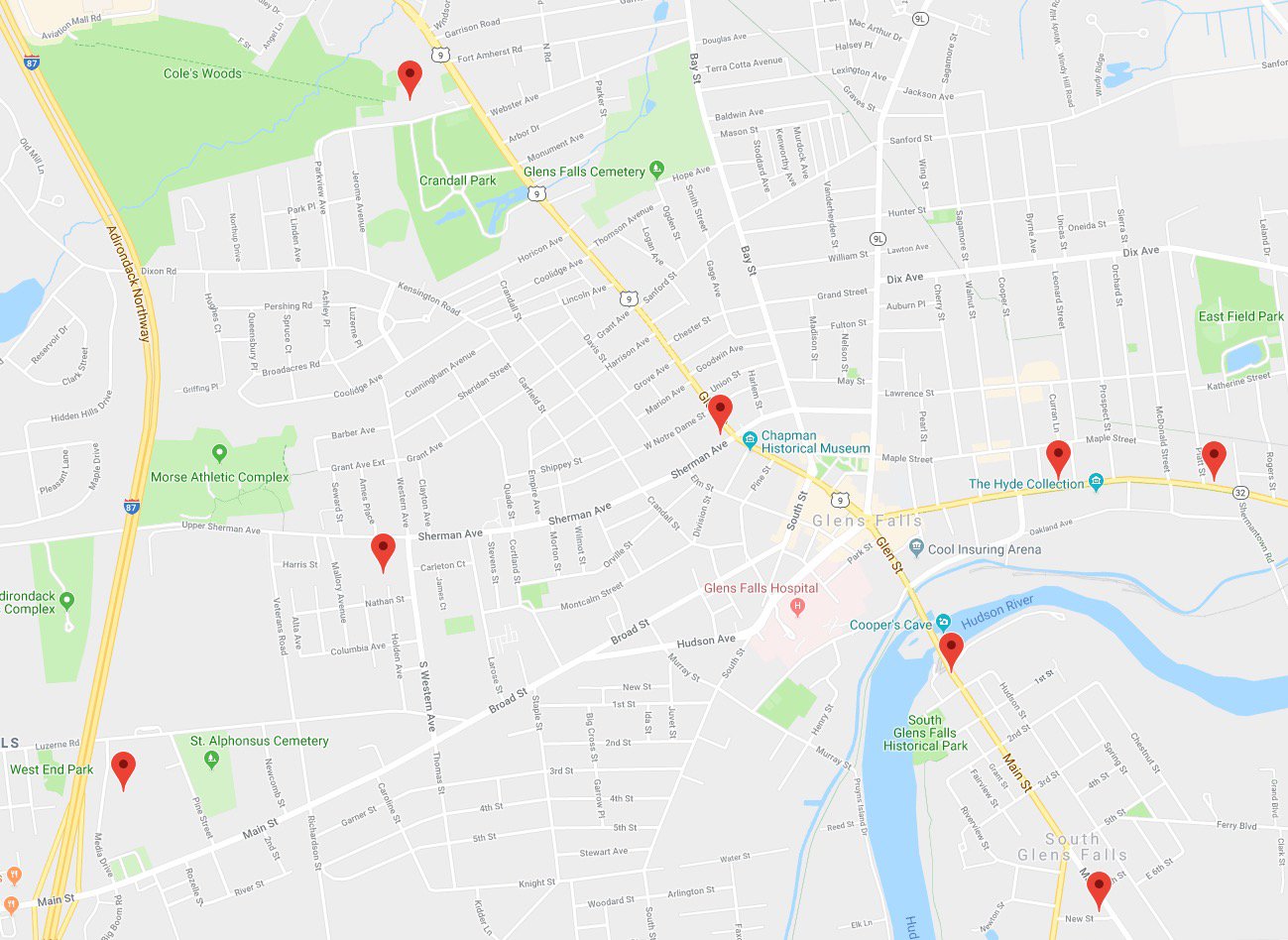 Ed Sharp QB on Twitter "Here are some maps of the Queensbury, NY